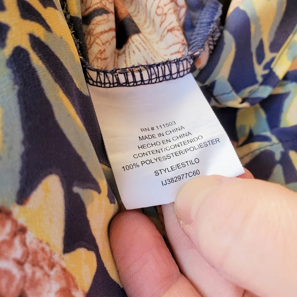 June & Hudson Floral Women's Blouse Size Small - Picture 11 of 11